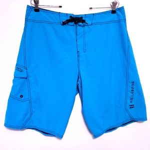 Billabong Sz 34 Platinum Recycler PX3 Teal Shorts
